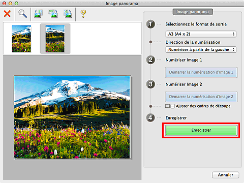 figure : fenêtre Image panorama